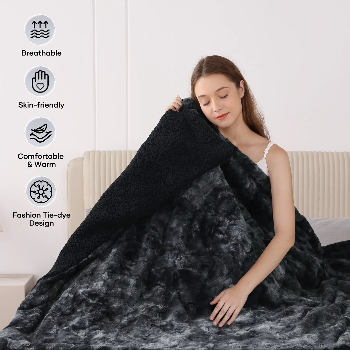 CozyWave Heated throw blanket 